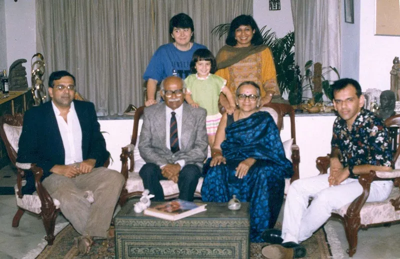 Kiran with her family
