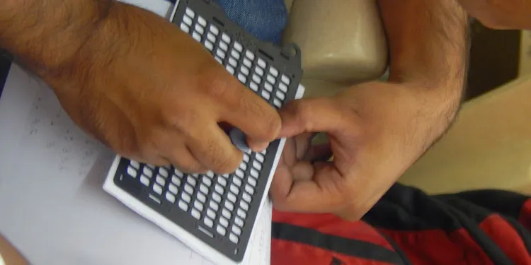 A Braille pad