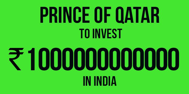 Prince of Qatar to invest rupees one lakh crores in Modi’s ‘smart city’ project