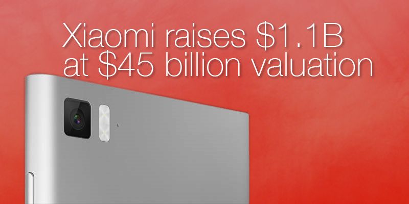 Xiaomi confirms the $1.1 billion funding round at $45 billion valuation