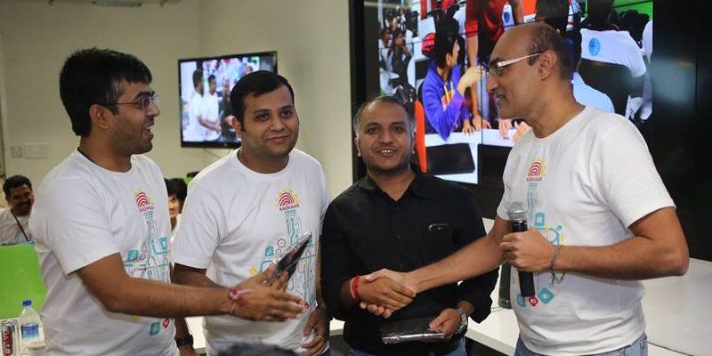 What did developers come up with at the Aadhaar Hackathon?