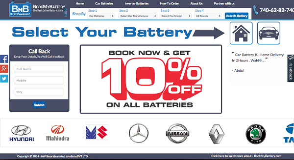 E-commerce startup BookMyBattery wants to be the Flipkart for the battery and inverter segment