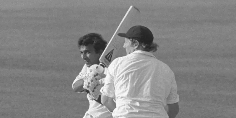 Sunil Gavaskar seen in this photograph from the 1979 IND-ENG match mentioned above