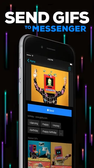 Giphy + Messenger, Giphy's First Mobile App, Brings GIF Search To Facebook  Messenger