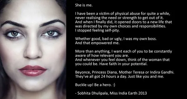 Miss India Earth 2013 Sobhita Dhulipala on 'She is me'