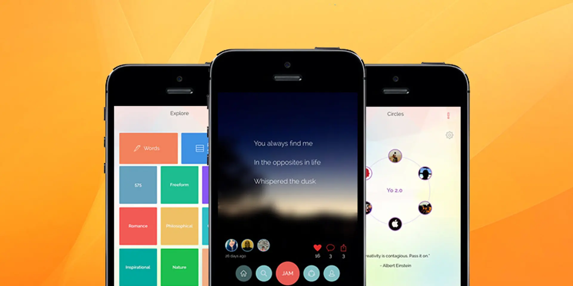 Kill your stress and create poems through text and pictures using HaikuJAM App