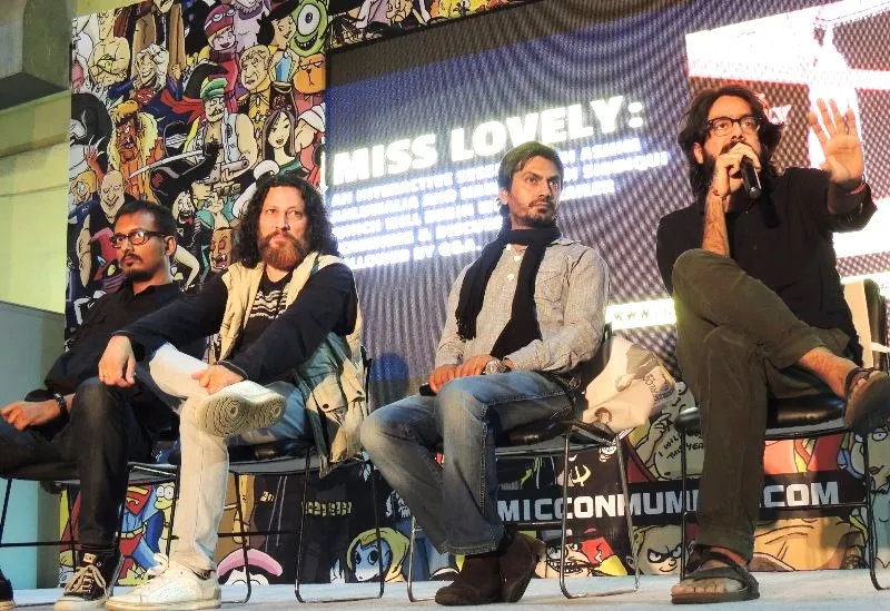 Ashim Ahluwalia and Nawazuddin Siddique at Miss Lovely session, Comic Con Mumbai