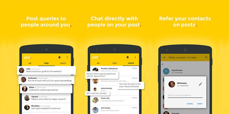 [App Fridays] Yelo aims to make P2P hyperlocal discovery of professionals and services easier by leveraging users’ phonebooks