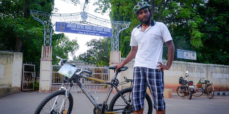 Kamal Haz: The man who is cycling 3200 km around Tamil Nadu