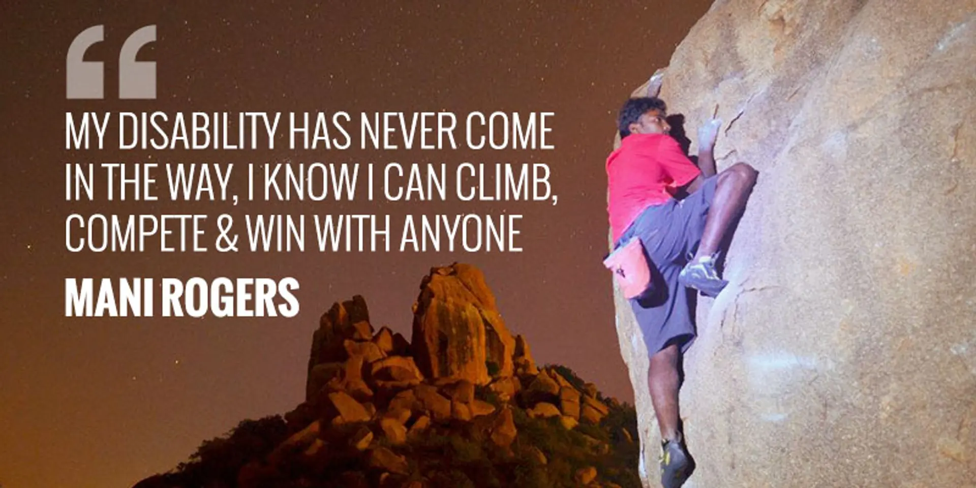 Disability could not deter 28-yr-old Mani Rogers from taking India to the top of the world
