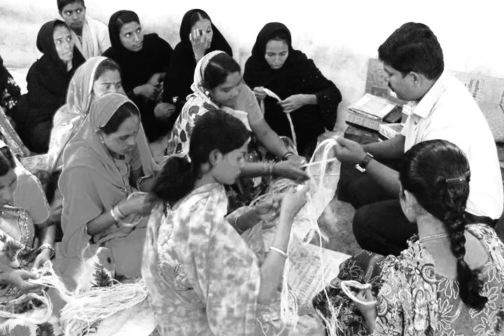 Banana fibre workshop