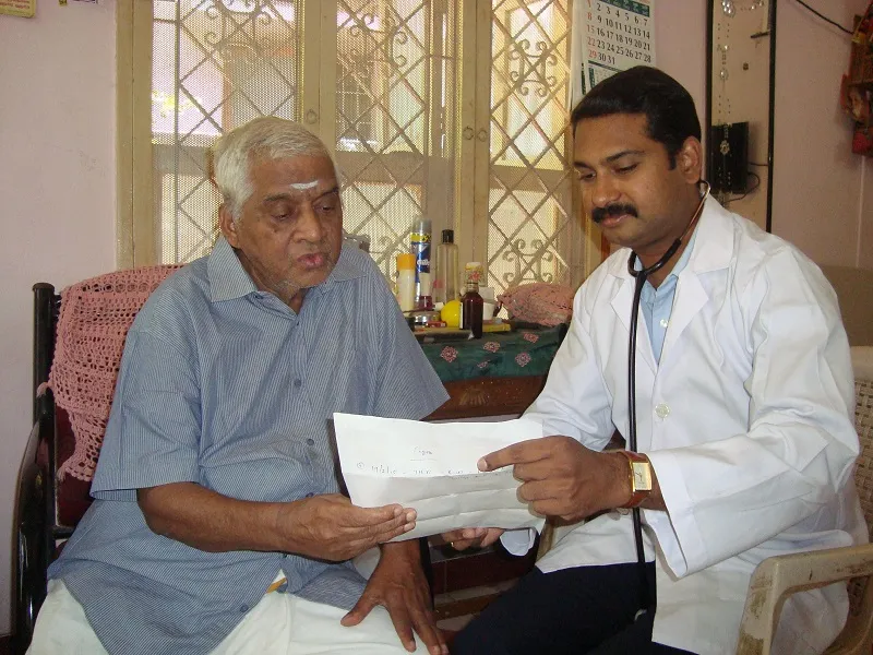 Doctors visit patients at home for complete care