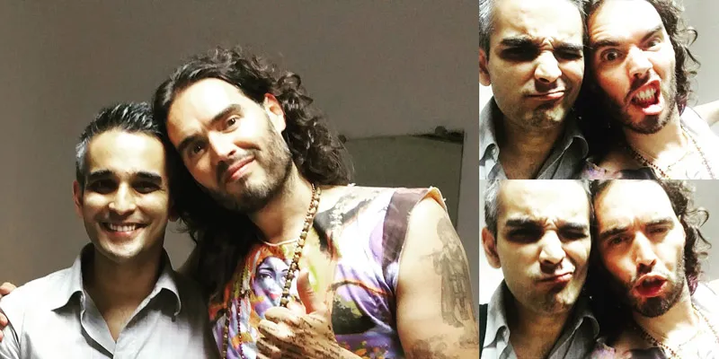Sanjay Manaktala with Russel Brand