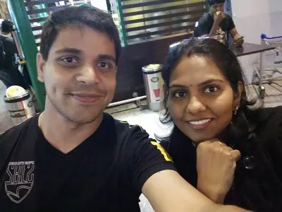 Sreepriya with her husband