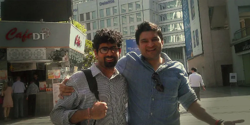 Founder and Managing Director Sanchit Sethi (left) with Ajay Naqvi, Seed Investor