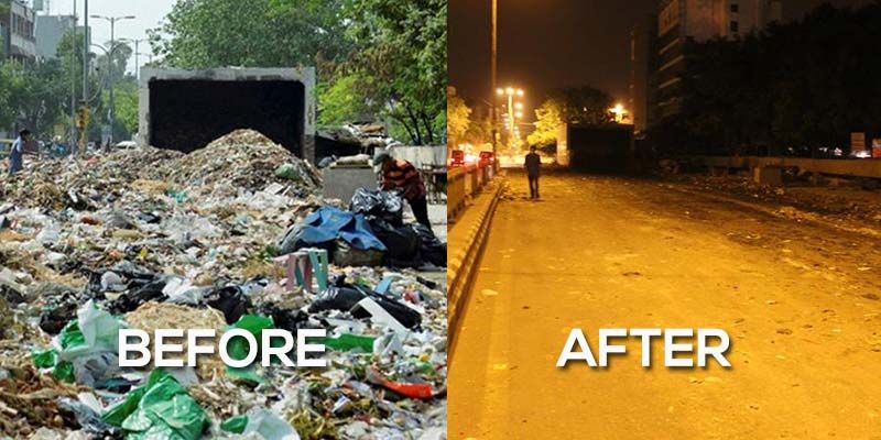 When Municipal Corporation of Delhi and a startup came together to clear 300 tonnes of garbage overnight