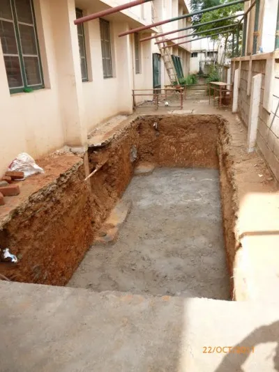 Digging for sump