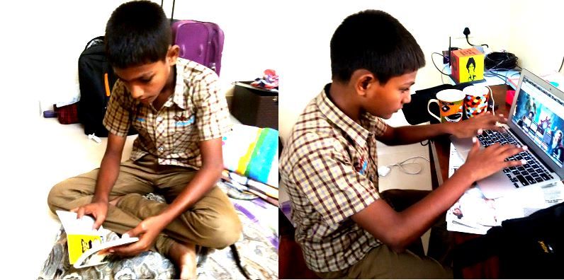 How a 13 year old boy spends his spare time in helping his peers be smarter students
