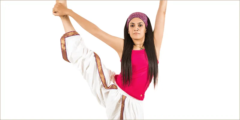 A model displaying the Forever Yoga brand.