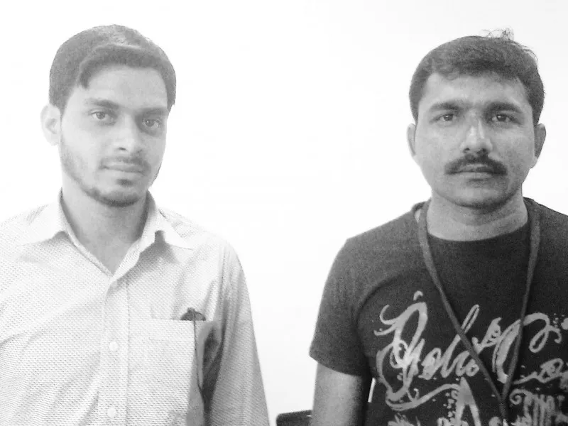 Nasrullah (left) and Javed (right) are handymen who've signed up with Fixofy to increase their business