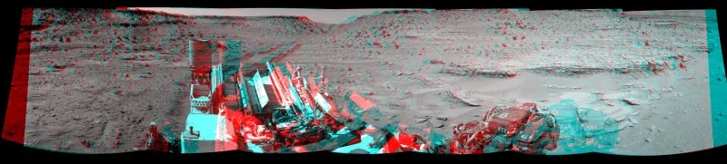Panoramic View From West of 'Dingo Gap' (Stereo) (NASA/JPL-Caltech)