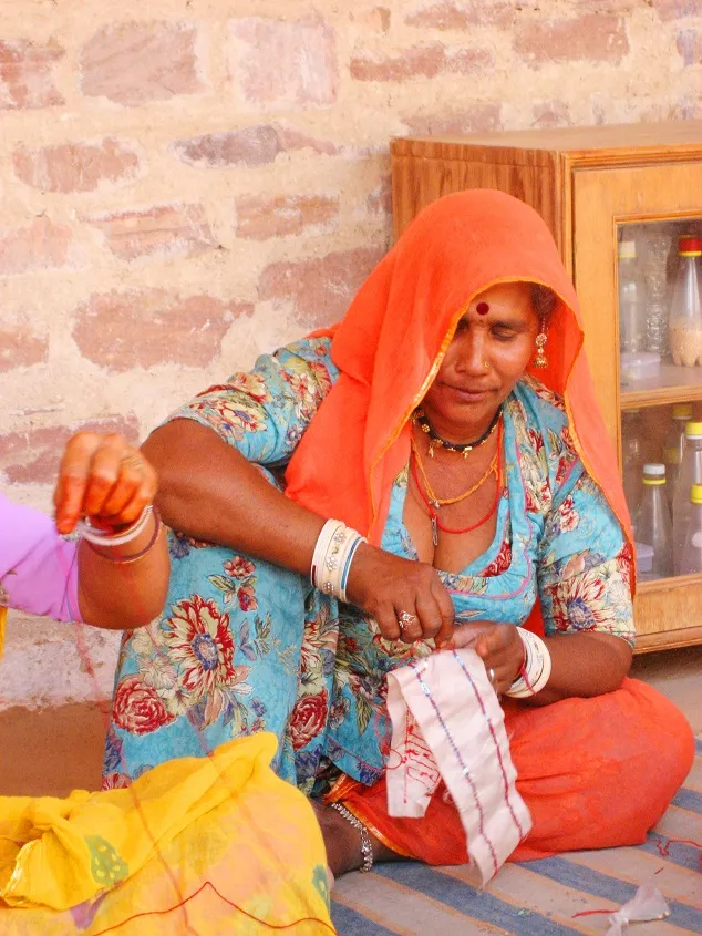 A local artisan in Gujarat