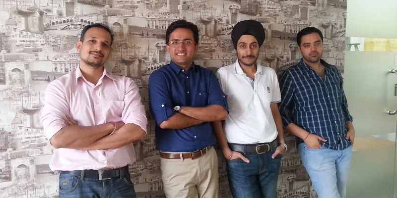 WeAreHolidays Core Team- Prashant, Deepak, Harkirat, Mohit (L to R)