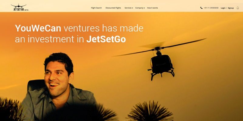 Marketplace for private jet, copter and air ambulance, JetSetGo secures funding from Yuvraj Singh