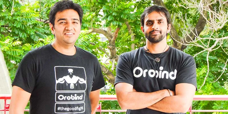 Satya Vyas(R) and Shubhanshu Shrivastava(L), co-founders, Orobind