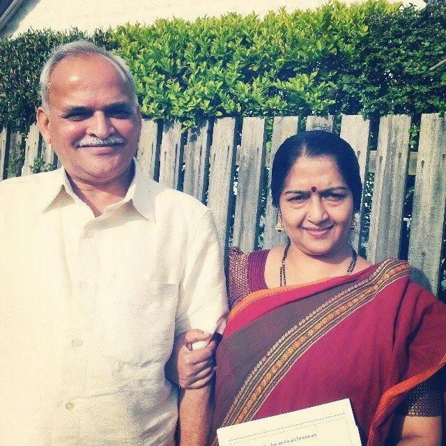 Dr. Shubhada with her husband