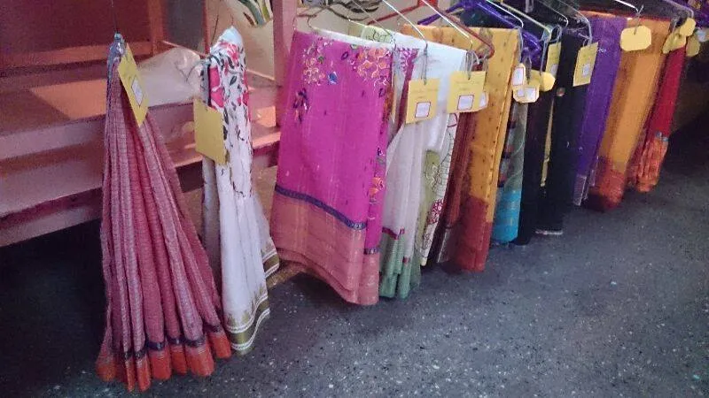 Sarees on sale during Vastrabharan
