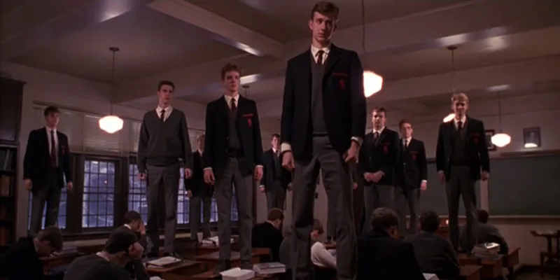 An Iconic shot from Dead Poets Society