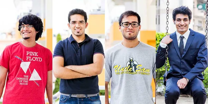 Jobspire Co-founders: Kartik, Mohak, Sandesh, Varun (From L-to-R)
