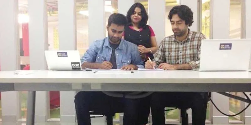 Signing of deal(gazeMetrix co-founders)