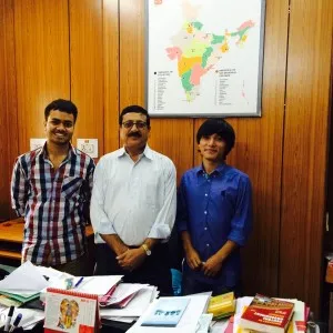 Gaurav and Sumit with NSS India President