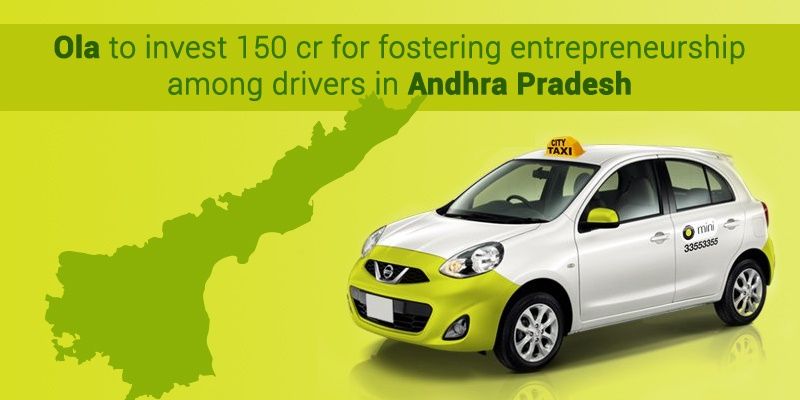 Ola to invest 150 cr for fostering entrepreneurship among drivers in Andhra Pradesh