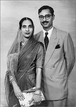 Dr. Sita Bhateja & her husband soon after they moved to Bangalore