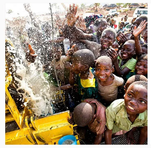 Charity: water – Nothing beats the moment when an entire community receives access to clean water for the first time. Priceless. Photo: @estherhavens