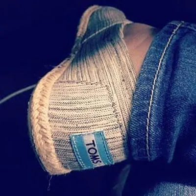 Picture of Toms shoes uploaded by one of its fans on Instagram