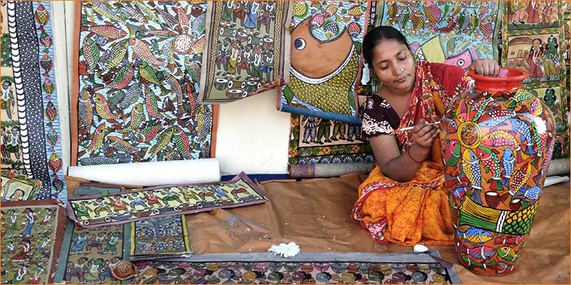 Five women entrepreneurs practicing the ancient tradition of creating things with hands