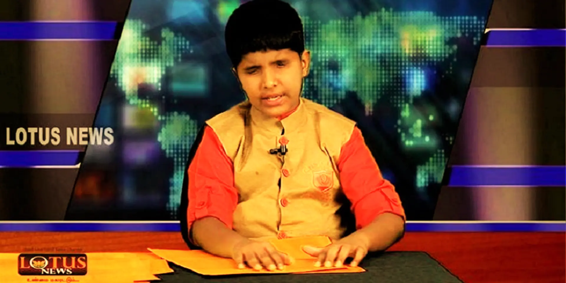 11-year-old boy from Tamil Nadu becomes world’s first visually impaired news anchor