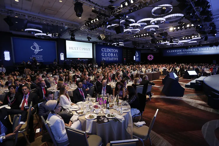 The Hult Prize Finals and Awards Dinner 2015 at the Clinton Global Initiative Annual Meeting on Saturday, September 26, 2015 in New York. 