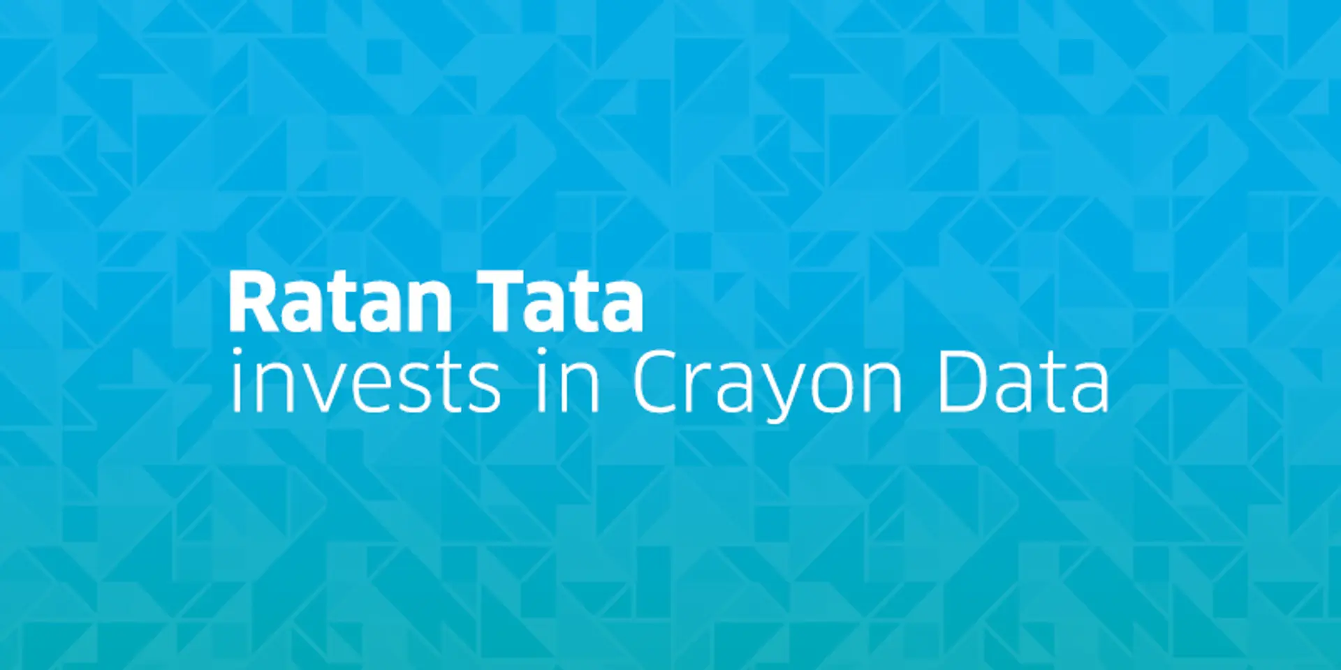 Lured by Crayon Data’s ‘Maya’, Ratan Tata makes a personal investment in the big data startup