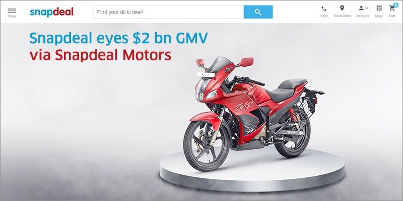 Snapdeal eyes $2B GMV by 2017 via automobile buying platform Snapdeal Motors
