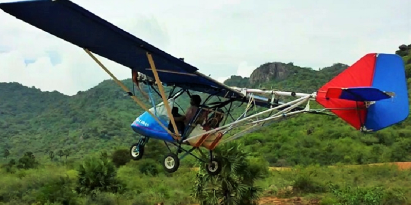This deaf-mute man has built an aircraft from recycled materials