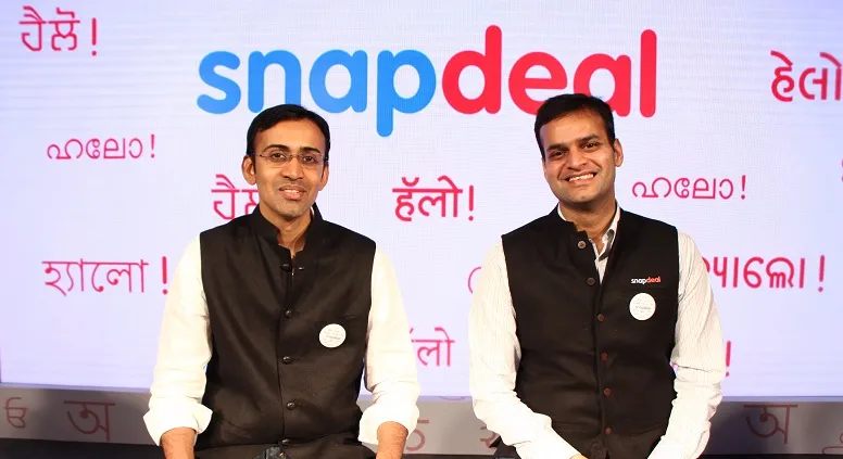 L-R Anand Chandrasekaran,CPO, Snapdeal and Rohit Bansal,Co-Founder, Snap...