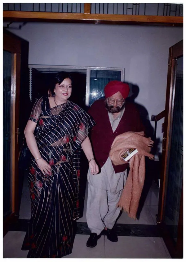 With Mr Khushwant Singh my Co-Author