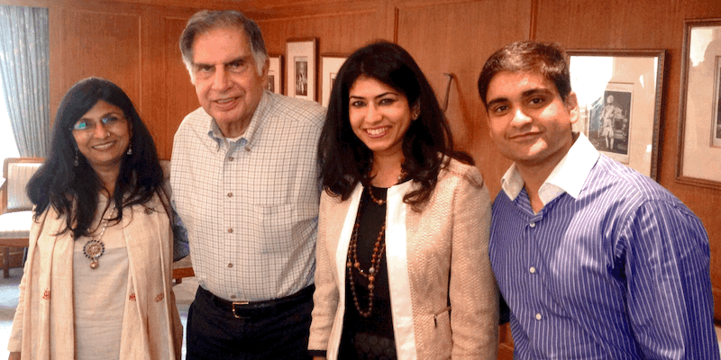 Ratan Tata_CashKaro Founders_Vani Kola_Photo