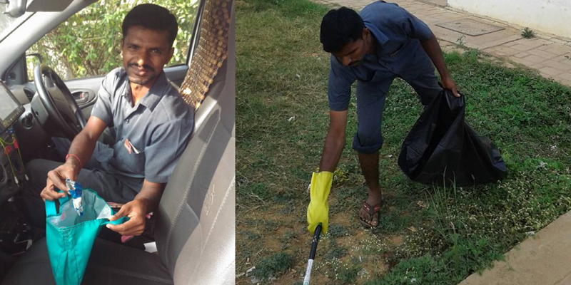 Meet the taxi driver who helps keep Bengaluru clean