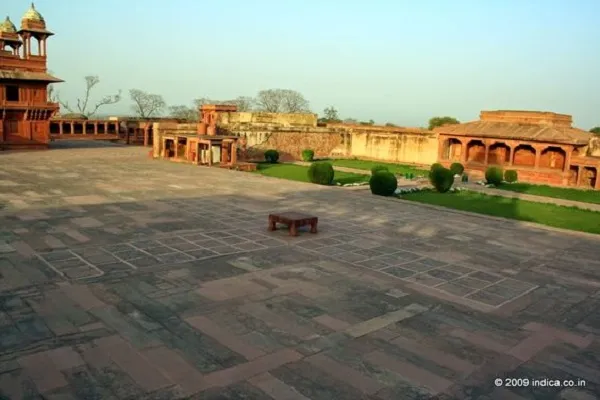 Akbar's Pachisi court in Fatehpur Sikri